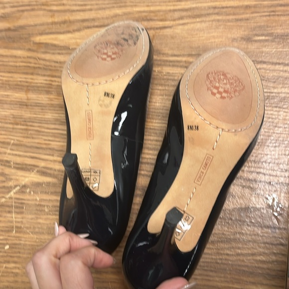 Vince Camaro peep toe heels dark blue/black heels very new condition - Picture 4 of 4